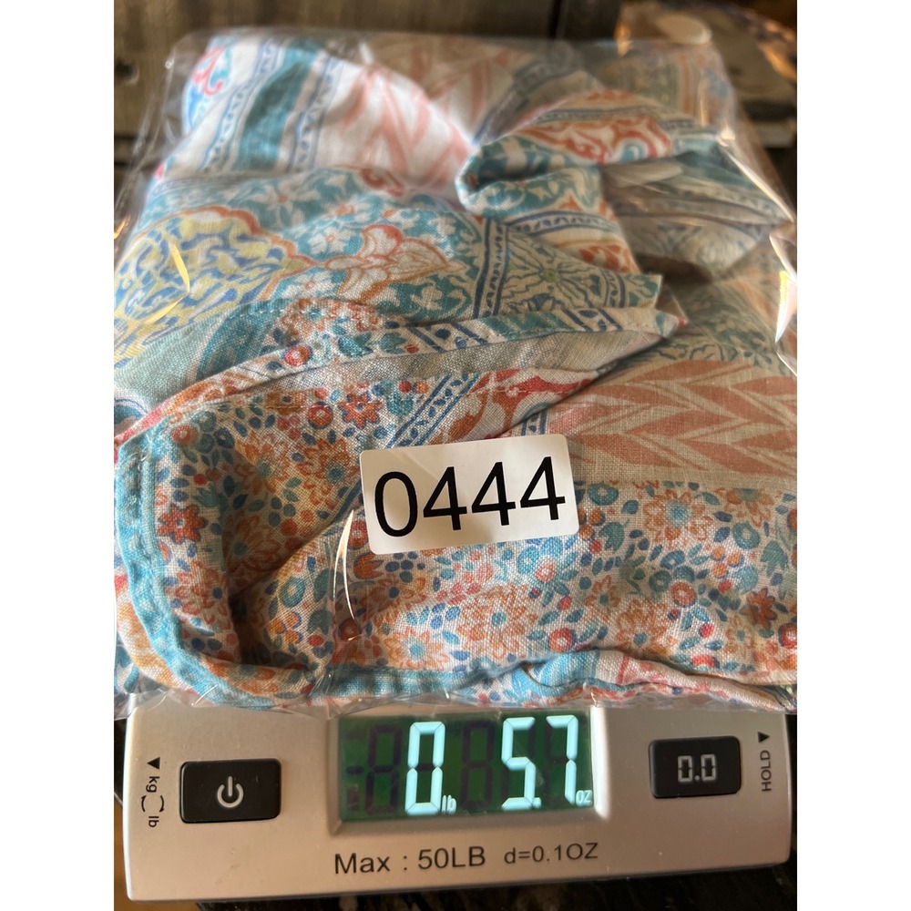 Chico's Button Down Women's Size 0 Blue Pink Paisley Print No Iron Blouse Top - Picture 7 of 7